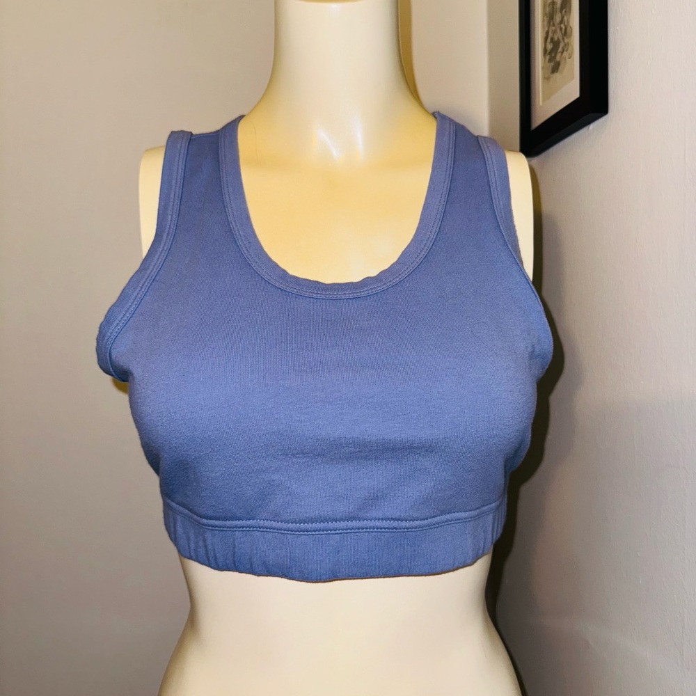 Pink Lily Size Large Victory Lap Blue Lounge Tank Can Be Sports Bra Also